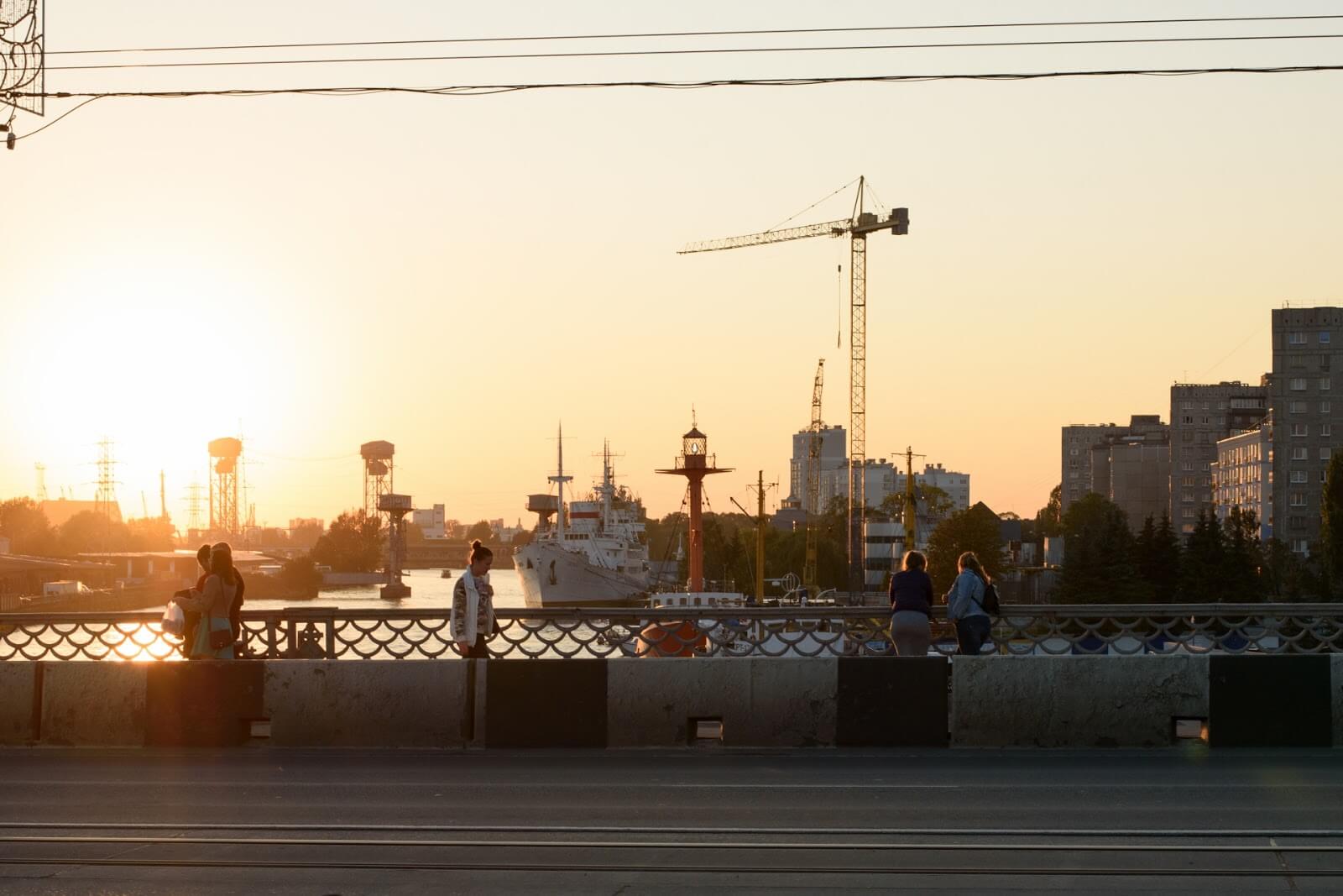 Вид с Моста в Калининграде