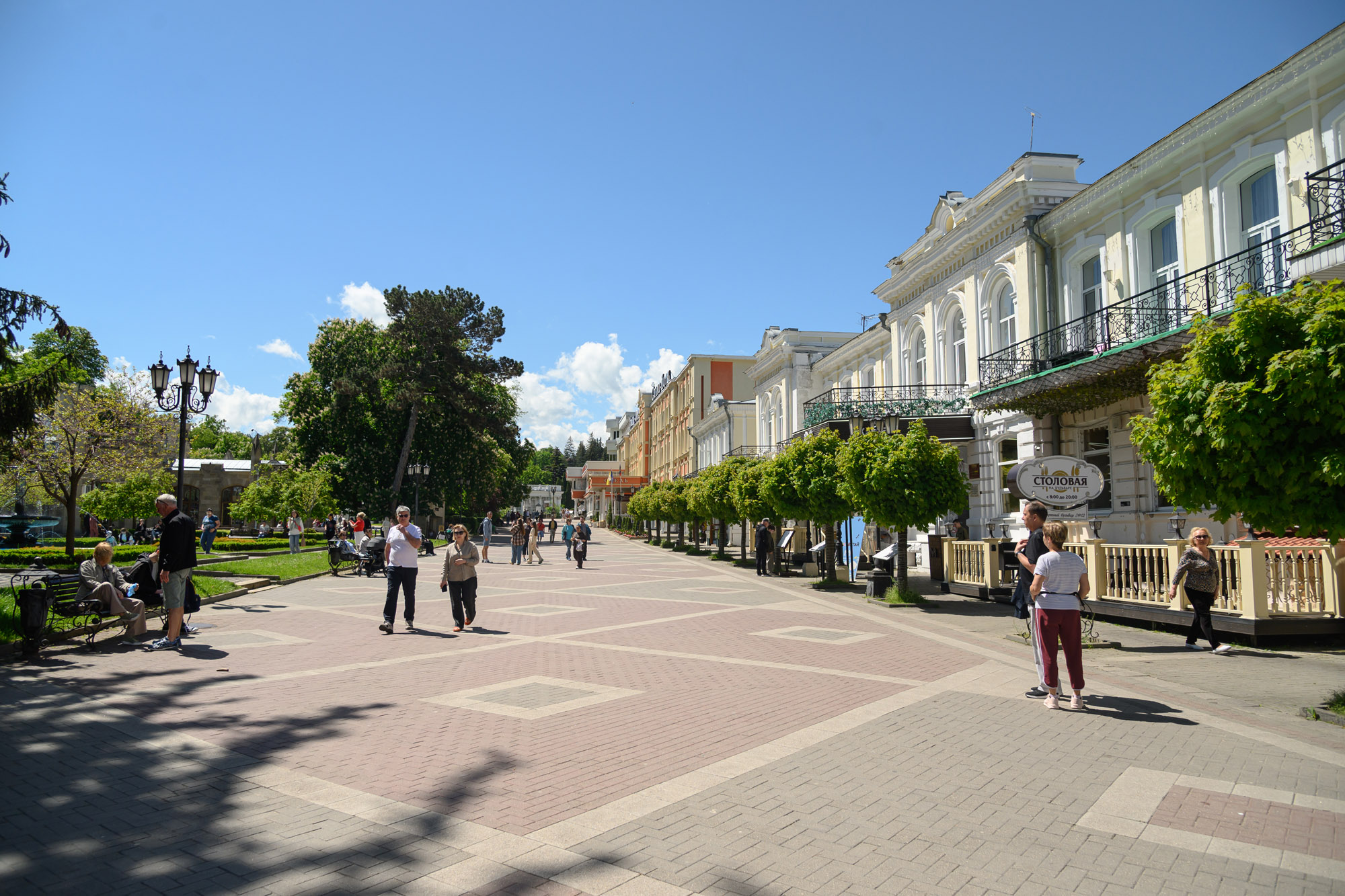 Бульвар в Кисловодске